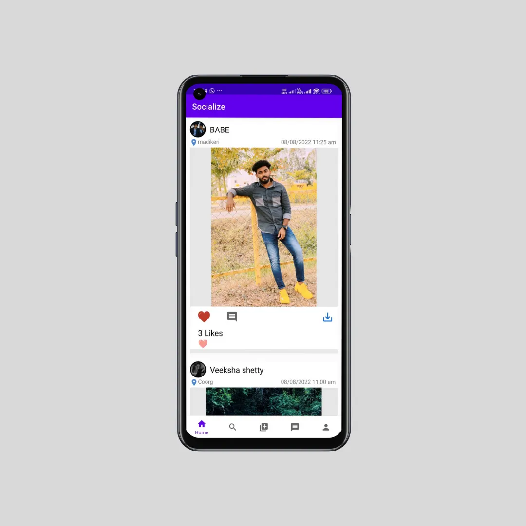 Socialize - Social Media App Pavan Kumar